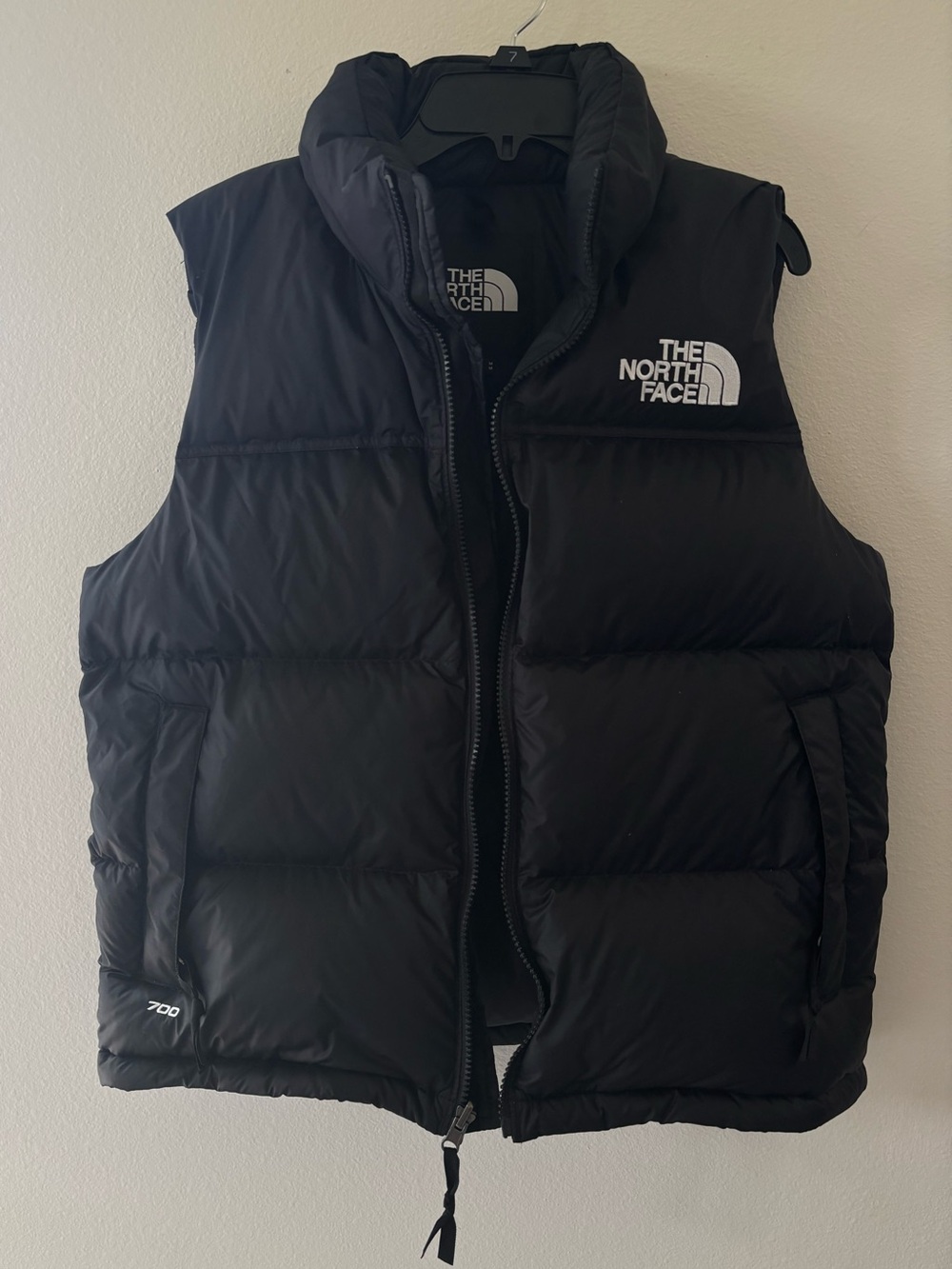 The North Face Black 1996 Retro Nuptse Puffer Vest Womens Sz M winter layering